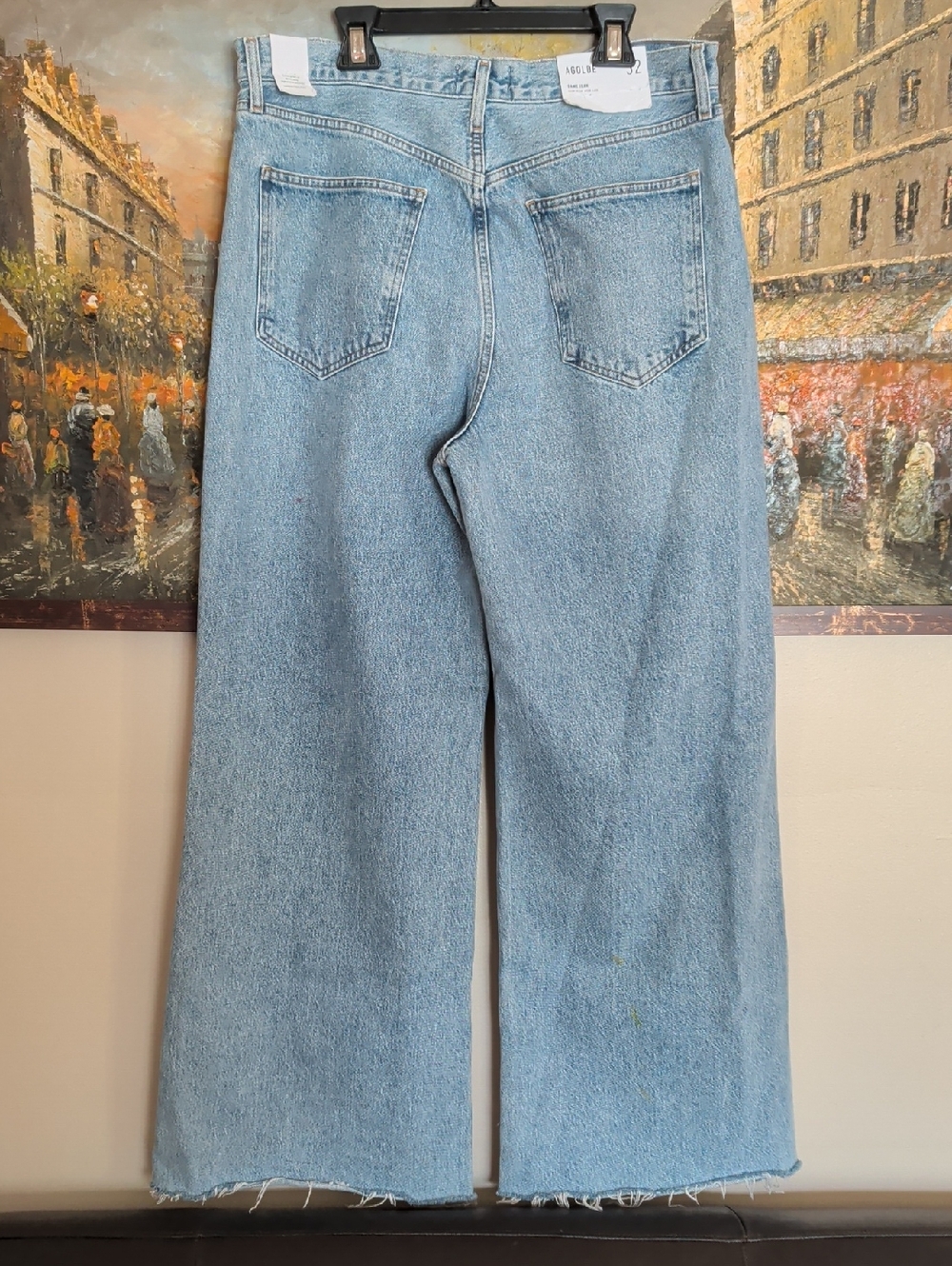 AGOLDE Dame High-Rise Wide-Leg Jeans in Light Blue - Picture 8 of 15